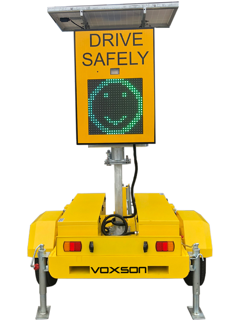 Mobile Trailer Radar Speed Signs  Trailer Mounted Mobile LED Speed Signs