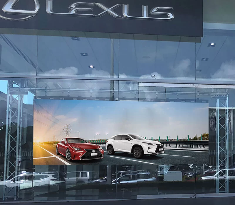 High Impact In-window/Showroom LED Screen for hire - Voxson
