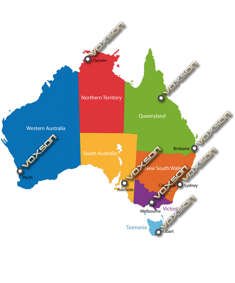 Voxson Australia - Brisbane, Sydney, Melbourne, Townsville, Darwin, Perth, Adelaide, Hobart