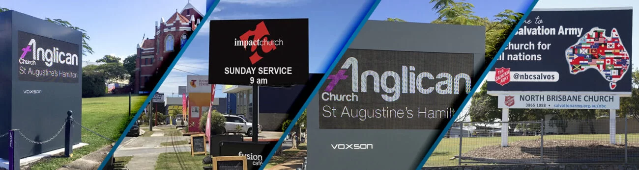 LED Church Signs by Voxson | Digital Signs for Churches & Outdoor Electronic Signs for Churches