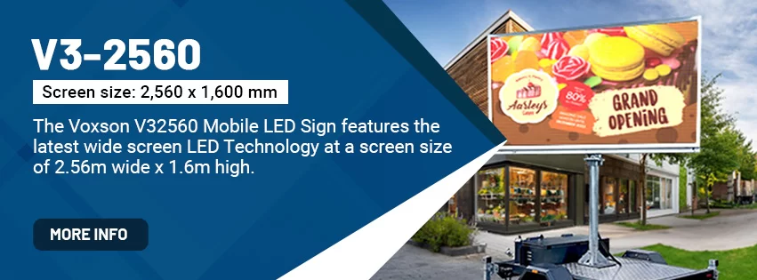 Voxson V3-2560 Mobile Trailer LED Sign