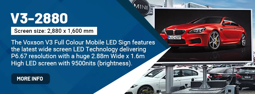 Voxson V3-2880 Mobile Trailer LED Sign