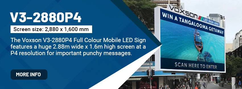 Voxson V3-2560P4 Mobile Trailer LED Sign