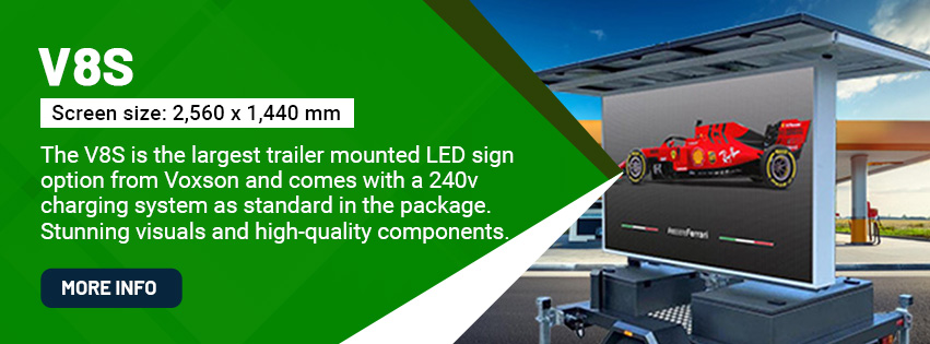 Voxson V7s Mobile Trailer Solar LED Sign