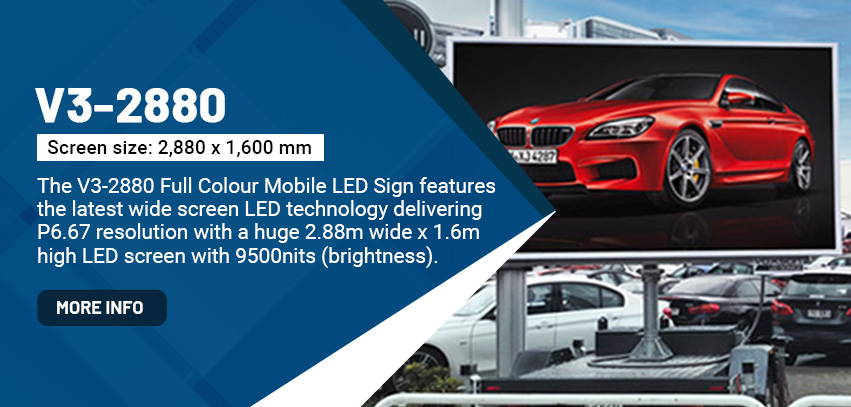 Voxson V3-2880 Mobile Trailer LED Sign