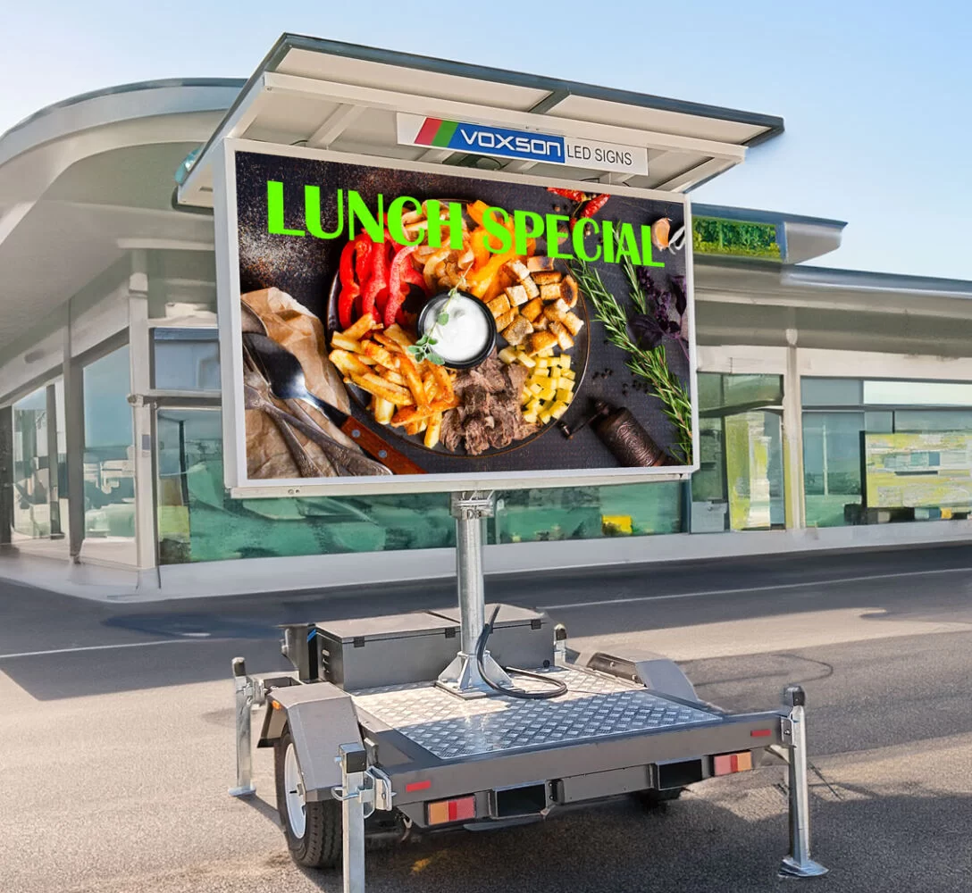 Introducing the Voxson V4s, a full colour Mobile LED Sign