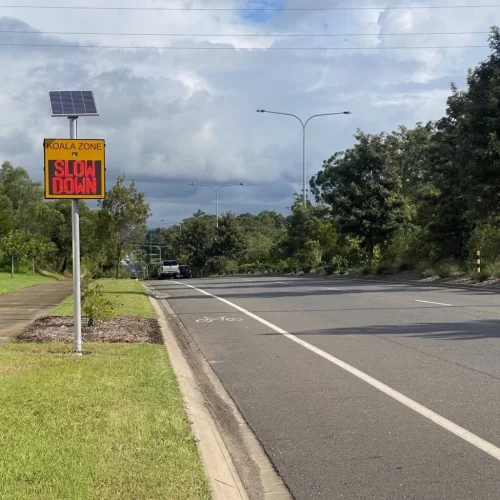 radar speed signs - koala wildlife signs 2